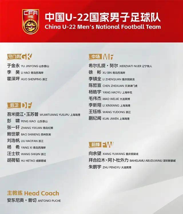 开云app-U23亚洲杯赛程表！附国足最新赛程一览，CCTV5直播节目表公布！