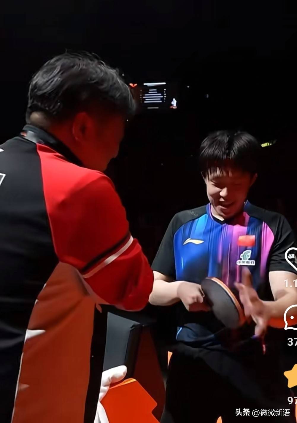 开运-马特解说王楚钦和松岛辉空的比赛，看王楚钦那么累，有点心疼他了